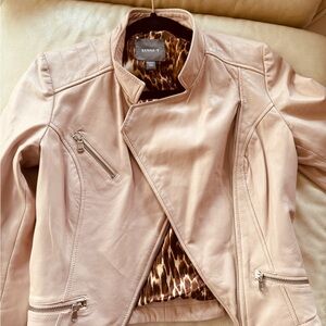 Kenna-T pink Leather Jacket for Women